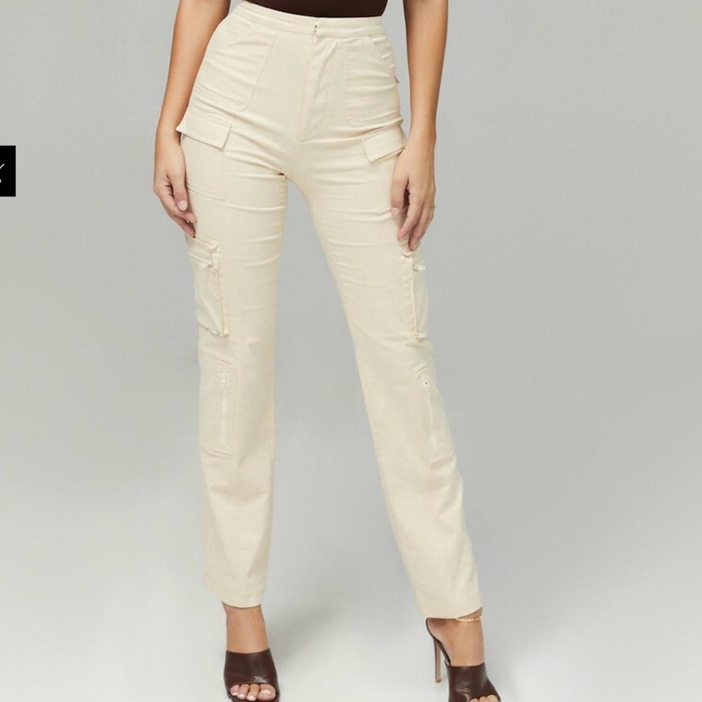 Mistress Rocks Best Life Cream Cargo Pants